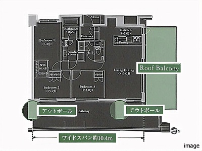 E10rType間取図｜BELISTA高井戸駅前